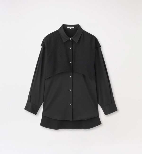  「レイヤードライクシャツ」|シャツ・ブラウス|ブラック
