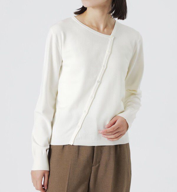  「バイアスフロントカーディガン」|ニット・セーター|