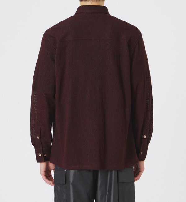  「ウールレースジャカードニットシャツ」|シャツ・ブラウス|