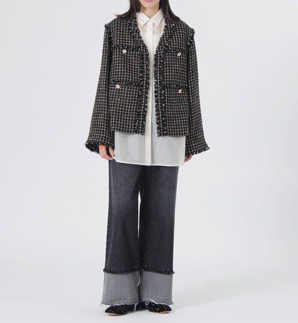  「ファンシーツイードジャケット」|ブルゾン・スタジャン|