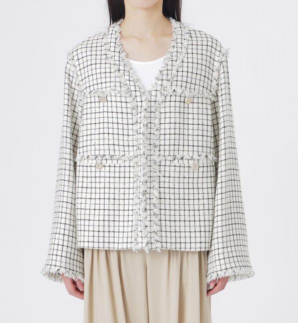  「ファンシーツイードジャケット」|ブルゾン・スタジャン|