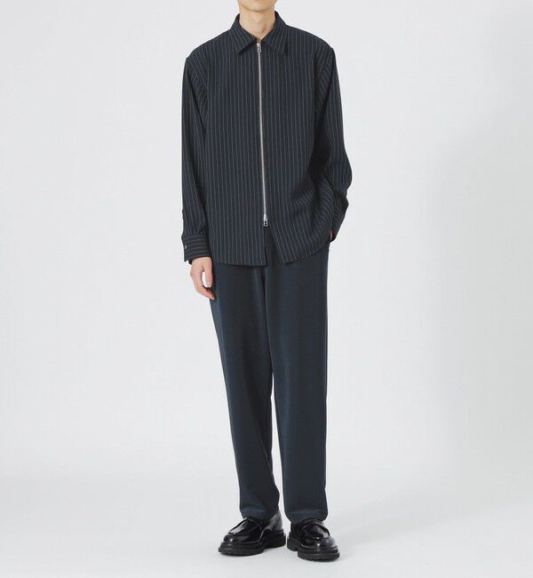  「ストライプジップシャツ」|シャツ・ブラウス|