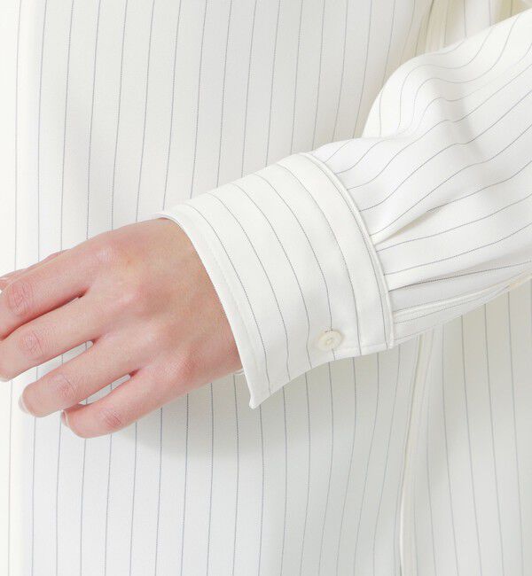  「ストライプジップシャツ」|シャツ・ブラウス|