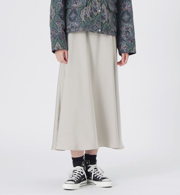  「サテンフレアスカート」|スカート|