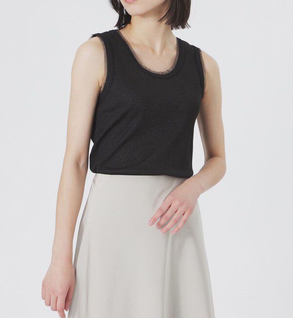  「ラメリブタンクトップ」|Tシャツ・カットソー|