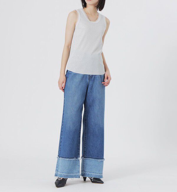  「ラメリブタンクトップ」|Tシャツ・カットソー|