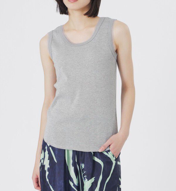  「ラメリブタンクトップ」|Tシャツ・カットソー|