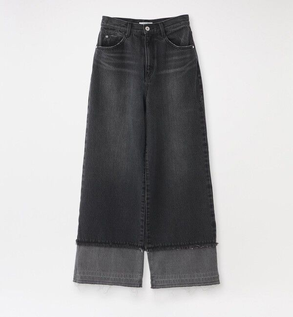  「エクステンドワイドデニム」|デニム|グレー