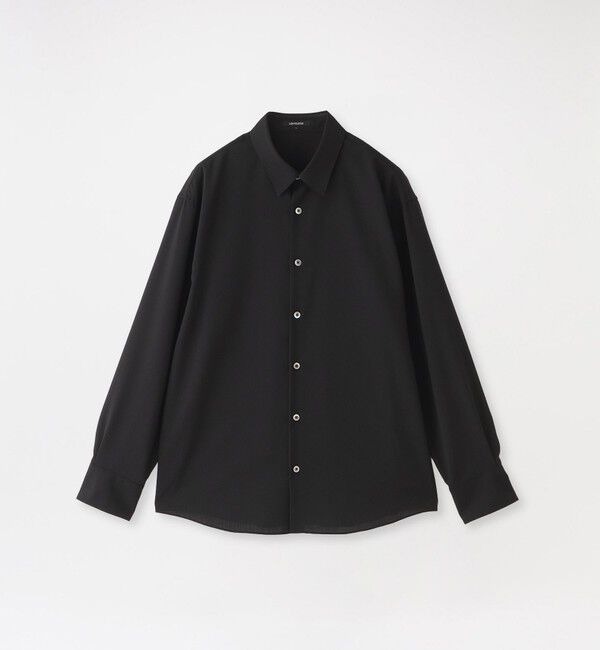 「ウールミックスシャツ」|シャツ・ブラウス|ブラック