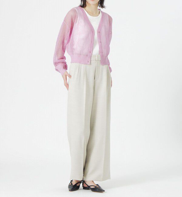  「ウォッシャブルスラブツイル2タックパンツ」|その他|