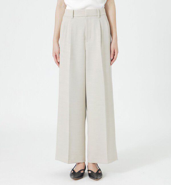  「ウォッシャブルスラブツイル2タックパンツ」|その他|