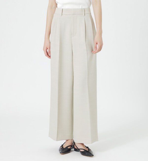  「ウォッシャブルスラブツイル2タックパンツ」|その他|