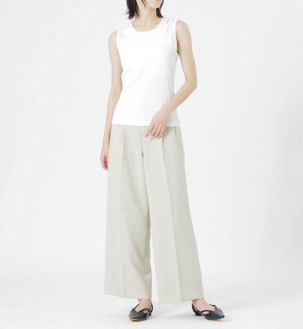  「ウォッシャブルスラブツイル2タックパンツ」|その他|