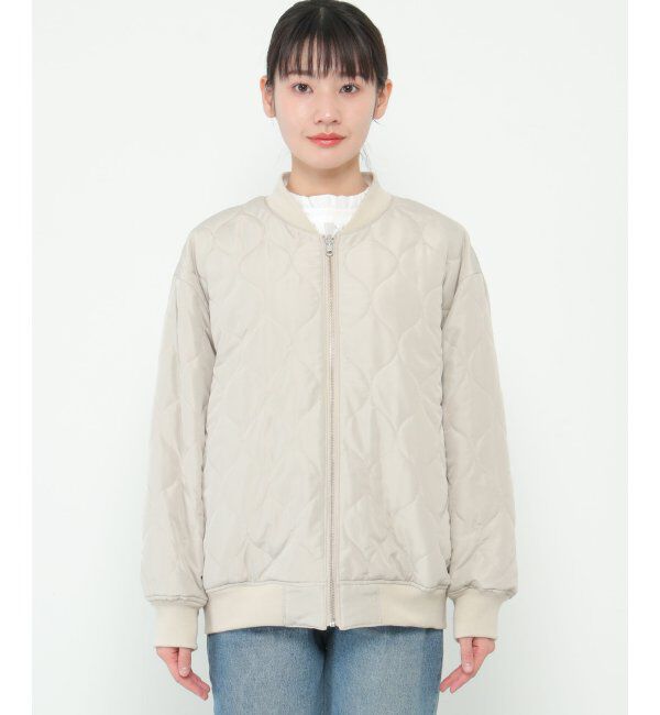 ikka「2WAYキルトMA-1」|ブルゾン・スタジャン|