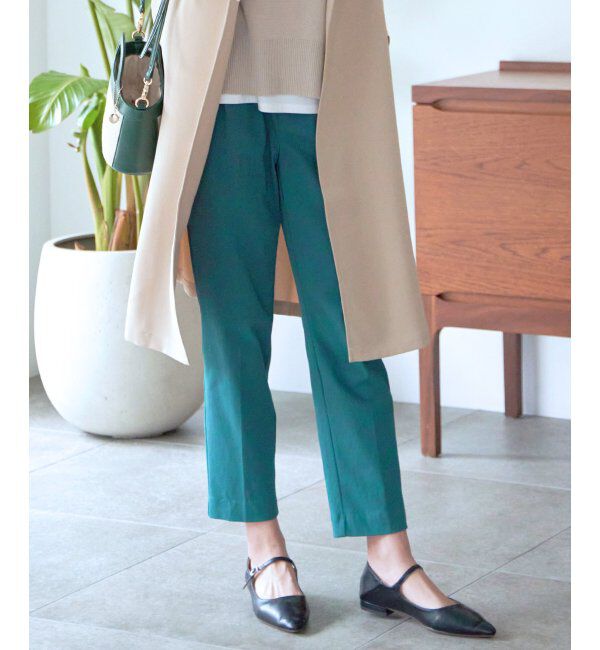 ikka「BeasyStretch テーパードパンツ」|スラックス|