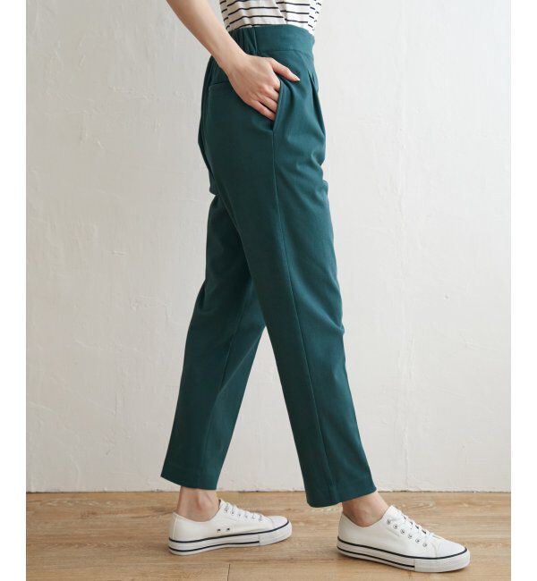 ikka「BeasyStretch テーパードパンツ」|スラックス|