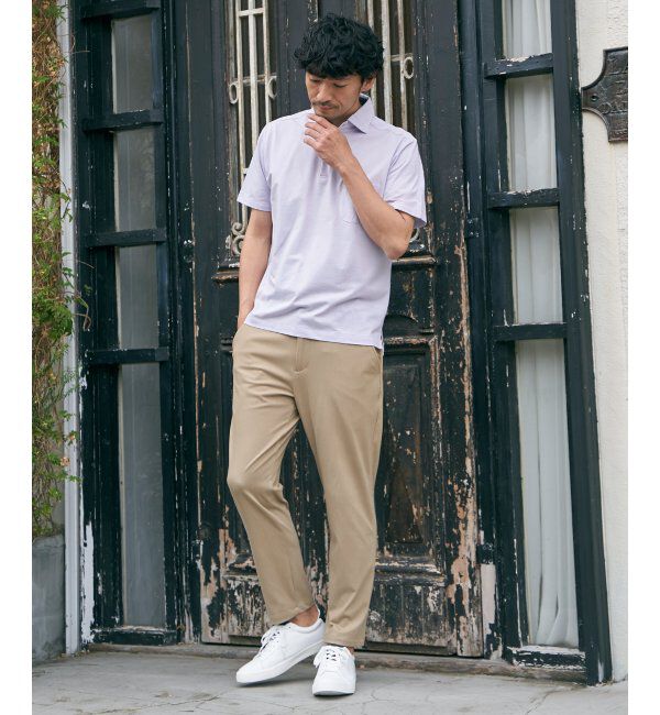 ikka「【雑誌MonoMax5月号掲載】GOKU楽パンツ EASY STRETCH 冷感アンクル「小泉孝太郎さん着用モデル」」|スラックス|