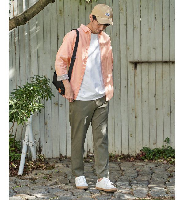 ikka「【雑誌MonoMax5月号掲載】GOKU楽パンツ EASY STRETCH 冷感アンクル「小泉孝太郎さん着用モデル」」|スラックス|