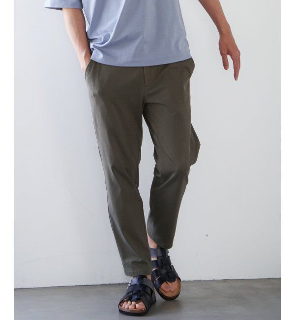 ikka「【雑誌MonoMax5月号掲載】GOKU楽パンツ EASY STRETCH 冷感アンクル「小泉孝太郎さん着用モデル」」|スラックス|