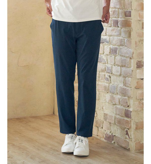 ikka「【雑誌MonoMax5月号掲載】GOKU楽パンツ EASY STRETCH 冷感アンクル「小泉孝太郎さん着用モデル」」|スラックス|