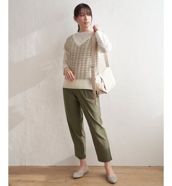 ikka「GOKU楽 ストレッチテーパードパンツ」|その他|