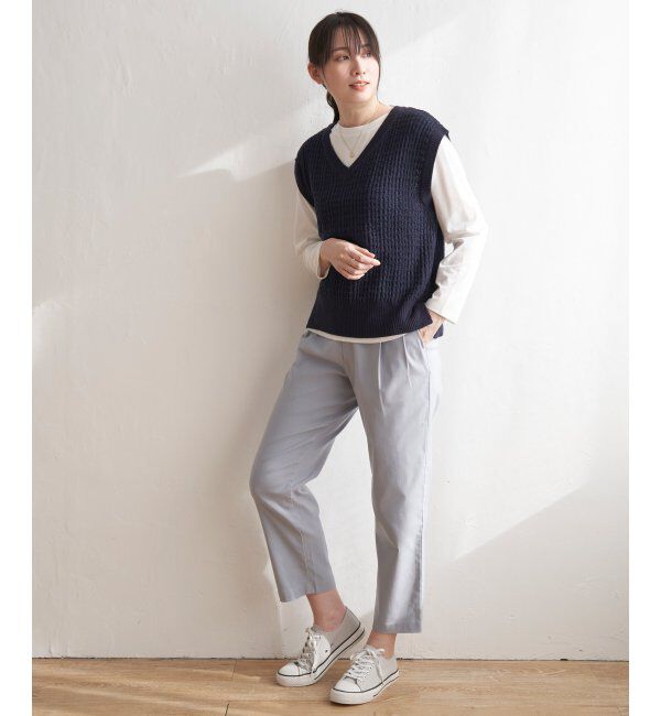 ikka「GOKU楽 ストレッチテーパードパンツ」|その他|