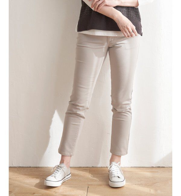 ikka「GOKU楽 ストレッチスキニーパンツ」|その他|ベージュ
