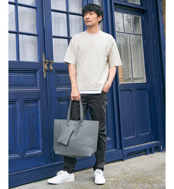 ikka「【雑誌MonoMax5月号掲載】接触冷感チェック5ポケットパンツ「小泉孝太郎さん着用モデル」」|スラックス|