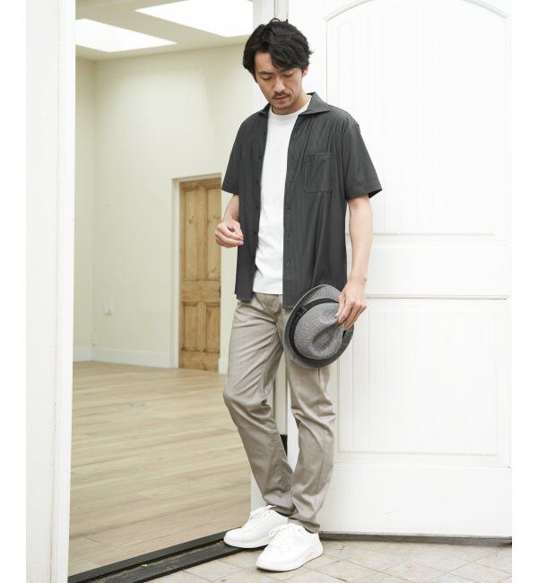 ikka「【雑誌MonoMax5月号掲載】接触冷感チェック5ポケットパンツ「小泉孝太郎さん着用モデル」」|スラックス|