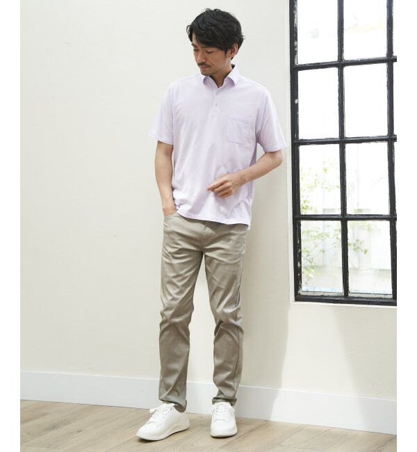 ikka「【雑誌MonoMax5月号掲載】接触冷感チェック5ポケットパンツ「小泉孝太郎さん着用モデル」」|スラックス|