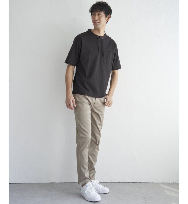 ikka「【雑誌MonoMax5月号掲載】接触冷感チェック5ポケットパンツ「小泉孝太郎さん着用モデル」」|スラックス|