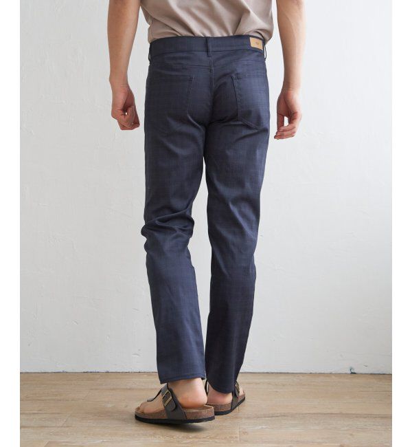 ikka「【雑誌MonoMax5月号掲載】接触冷感チェック5ポケットパンツ「小泉孝太郎さん着用モデル」」|スラックス|