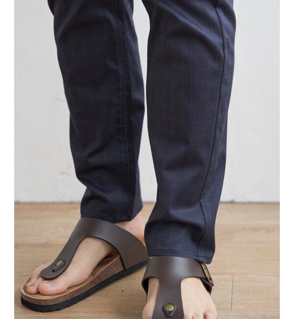 ikka「【雑誌MonoMax5月号掲載】接触冷感チェック5ポケットパンツ「小泉孝太郎さん着用モデル」」|スラックス|