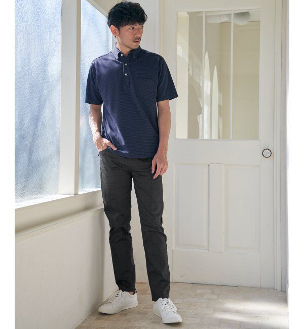 ikka「【雑誌MonoMax5月号掲載】接触冷感チェック5ポケットパンツ「小泉孝太郎さん着用モデル」」|スラックス|