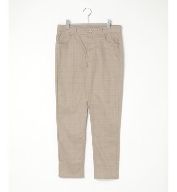 ikka「【雑誌MonoMax5月号掲載】接触冷感チェック5ポケットパンツ「小泉孝太郎さん着用モデル」」|スラックス|