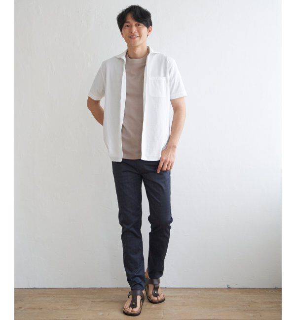 ikka「【雑誌MonoMax5月号掲載】接触冷感チェック5ポケットパンツ「小泉孝太郎さん着用モデル」」|スラックス|