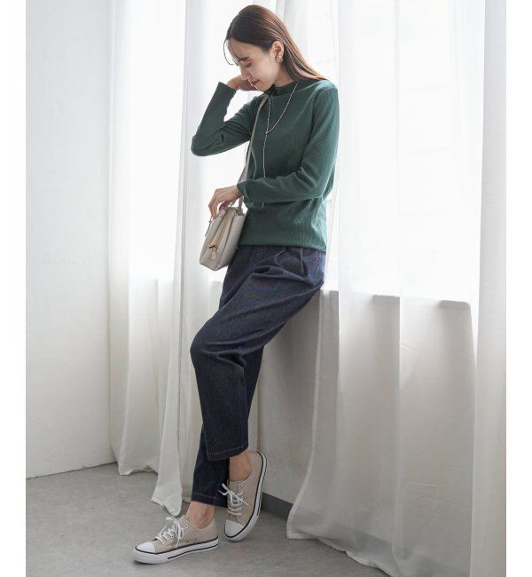 ikka「前後2WAY三角テレコプルオーバー」|Tシャツ・カットソー|