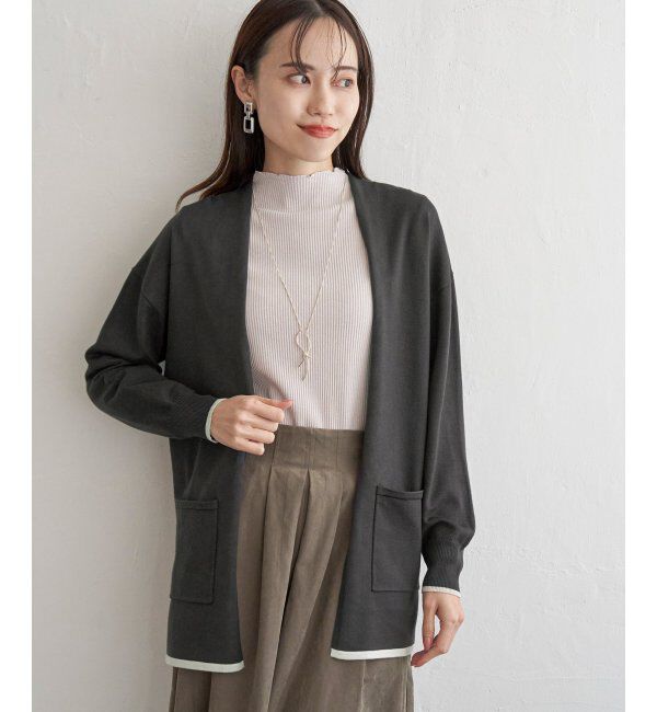 ikka「前後2WAY三角テレコプルオーバー」|Tシャツ・カットソー|