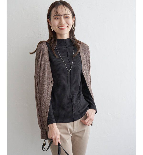 ikka「前後2WAY三角テレコプルオーバー」|Tシャツ・カットソー|