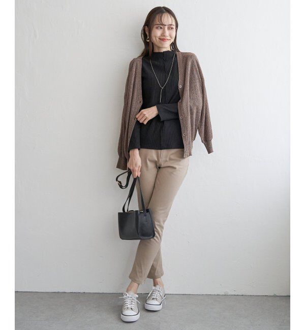 ikka「前後2WAY三角テレコプルオーバー」|Tシャツ・カットソー|