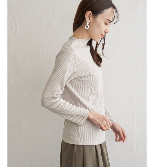 ikka「前後2WAY三角テレコプルオーバー」|Tシャツ・カットソー|