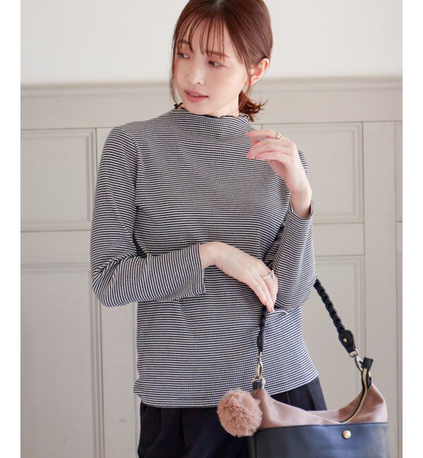 ikka「前後2WAY三角テレコプルオーバー」|Tシャツ・カットソー|