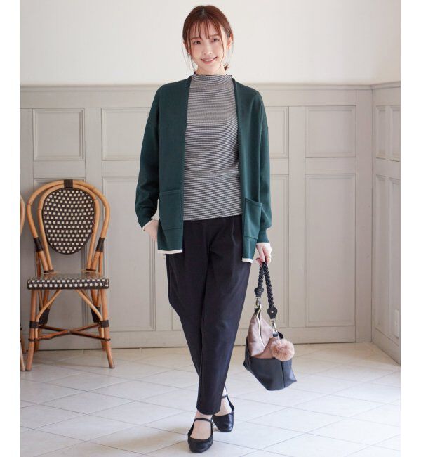 ikka「前後2WAY三角テレコプルオーバー」|Tシャツ・カットソー|