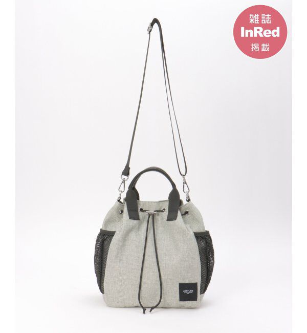 ikka「【雑誌InRed5月号掲載】ポリジュート2WAY巾着バッグ」|その他|グレー