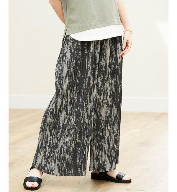 ikka「【雑誌InRed5月号掲載】さらっとプリーツワイドパンツ」|その他|