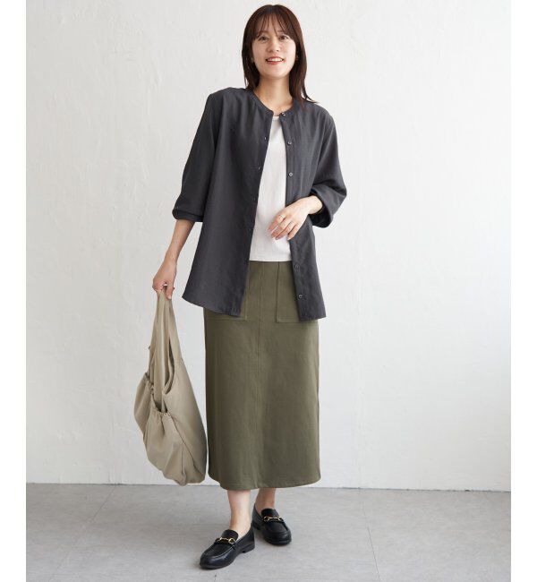 ikka「【親子コーデ】マルチWAYバンドカラーシャツ」|シャツ・ブラウス|