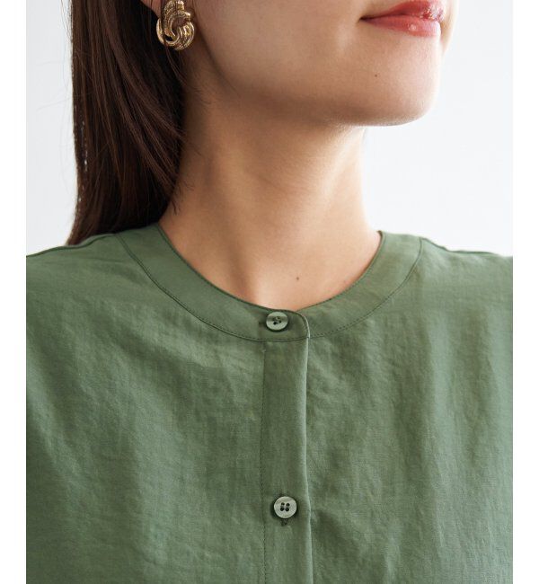 ikka「【親子コーデ】マルチWAYバンドカラーシャツ」|シャツ・ブラウス|