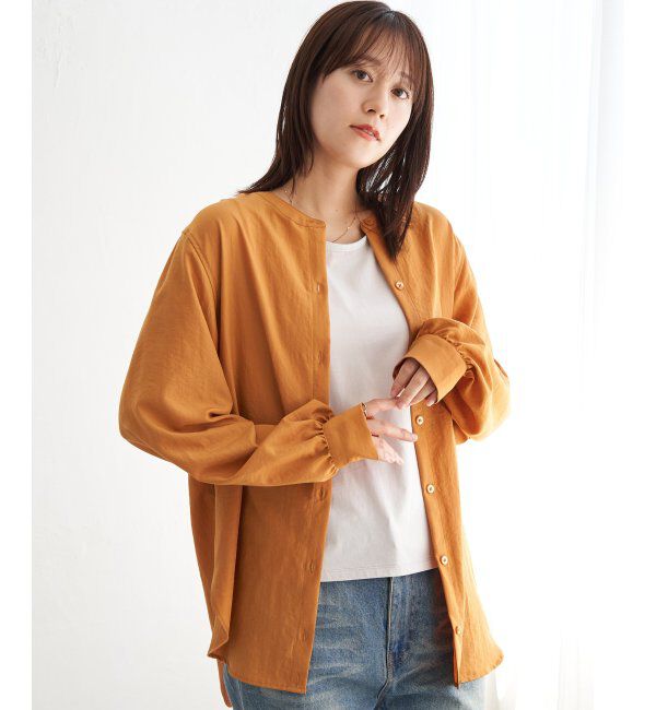 ikka「【親子コーデ】マルチWAYバンドカラーシャツ」|シャツ・ブラウス|