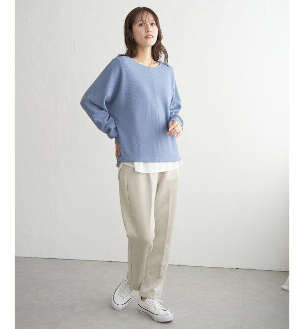 ikka「フェイクスエードテーパードパンツ」|その他|