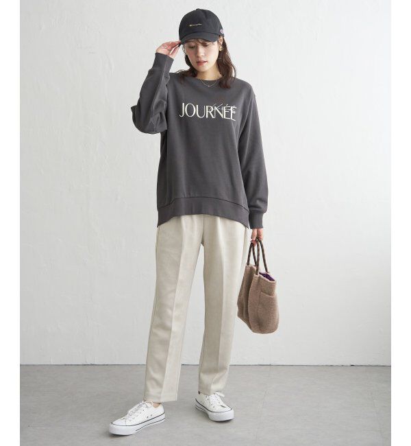 ikka「フェイクスエードテーパードパンツ」|その他|